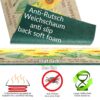 Küchenläufer waschbar Textil + PVC Küchenteppich rutschfest Sprinty Juta Mehrfarbig 50cm Breit