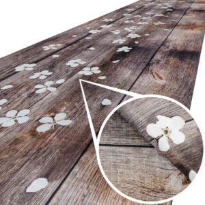 Küchenläufer waschbar Textil + PVC Küchenteppich rutschfest Sprinty Spring Braun 50cm Breit