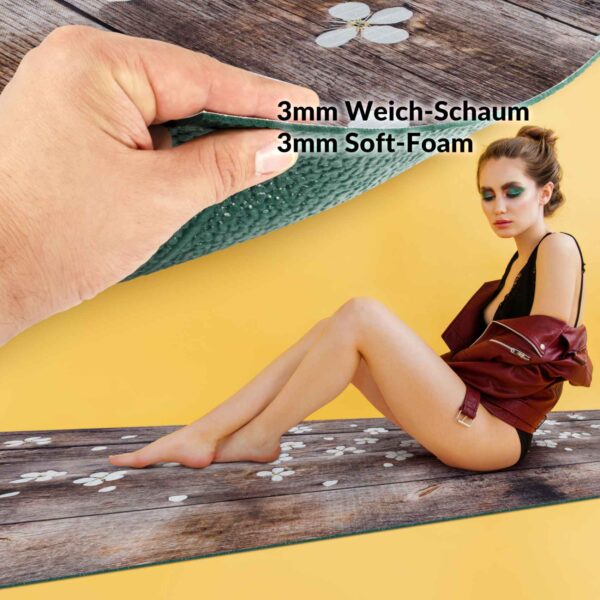Küchenläufer waschbar Textil + PVC Küchenteppich rutschfest Sprinty Spring Braun 50cm Breit