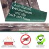 Küchenläufer waschbar Textil + PVC Küchenteppich rutschfest Sprinty Spring Braun 50cm Breit
