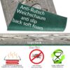Küchenläufer waschbar Textil + PVC Küchenteppich rutschfest Sprinty Mama Grau 50cm Breit