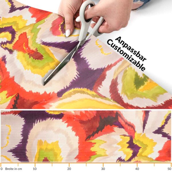 Küchenläufer waschbar Textil + PVC Küchenteppich rutschfest Sprinty Foulard Mehrfarbig 50cm Breit