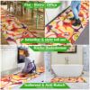Küchenläufer waschbar Textil + PVC Küchenteppich rutschfest Sprinty Foulard Mehrfarbig 50cm Breit
