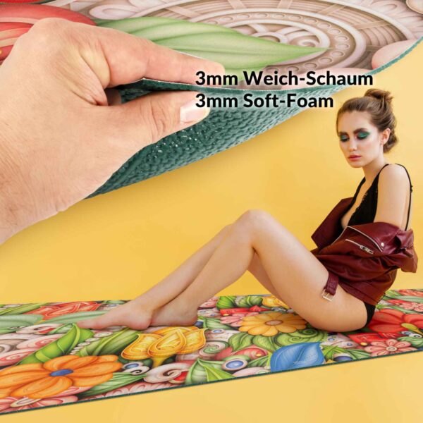 Küchenläufer waschbar Textil + PVC Küchenteppich rutschfest Sprinty Tun Mehrfarbig 50cm Breit