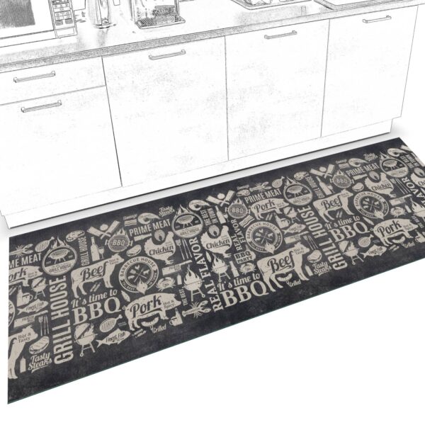 Küchenläufer waschbar Küchenteppich rutschfest Sprinty Grill House 52cm Breite