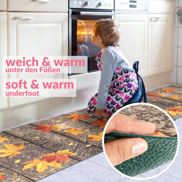 Küchenläufer waschbar Küchenteppich rutschfest Sprinty Herbst 52cm Breite