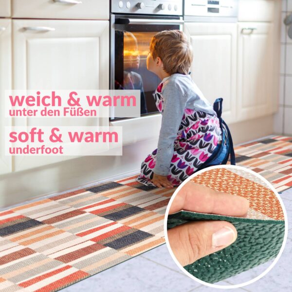Küchenläufer waschbar Küchenteppich rutschfest Sprinty Patchwork 52cm Breite
