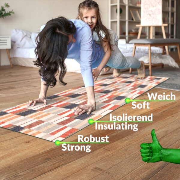 Küchenläufer waschbar Küchenteppich rutschfest Sprinty Patchwork 52cm Breite