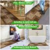 Küchenläufer Küchenteppich Teppichläufer Jacquard Teppich waschbar rutschfest Sisi Bisquit Braun 50cm Breit