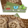 Küchenläufer Küchenteppich Teppichläufer Jacquard Teppich waschbar rutschfest Sisi Bisquit Braun 50cm Breit