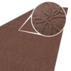 Küchenläufer Küchenteppich Teppichläufer Jacquard Teppich waschbar rutschfest Sisi Optical Braun 65cm Breit