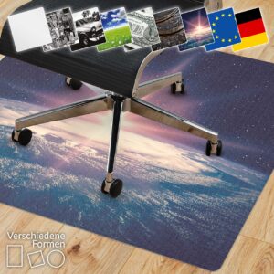 Bodenschutzmatte Schreibtisch Stuhl Unterlage Bürostuhlunterlage 8 Designs