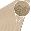 Outdoorteppich & Indoor Küchenläufer geflochten Rattan Tatami Flecht Beige 50cm Breit
