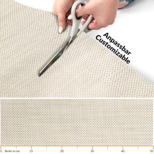 Outdoorteppich & Indoor Küchenläufer geflochten Rattan Tatami Flecht Gelb 50cm Breit
