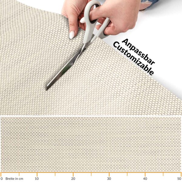 Outdoorteppich & Indoor Küchenläufer geflochten Rattan Tatami Flecht Gelb 50cm Breit