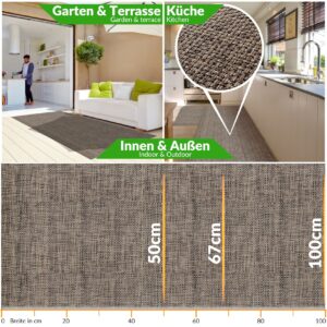In- Outdoor Teppich Läufer Rattan TATAMI Merhfarbig 50/ 67/ 100 cm Breit