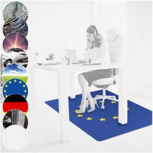 Bodenschutzmatte Schreibtisch Stuhl Unterlage Bürostuhlunterlage 8 Designs
