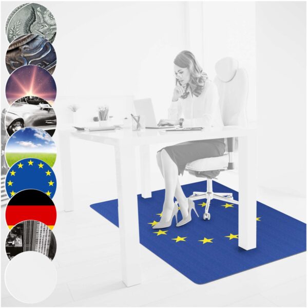 Bodenschutzmatte Schreibtisch Stuhl Unterlage Bürostuhlunterlage 8 Designs