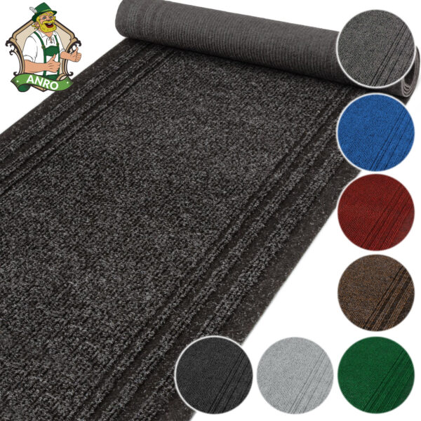 Flurläufer Teppichläufer Schmutzfangmatte Schmutzfangläufer Fußmatte Läufer Flur Teppich mehrere Farben