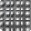 Ringgummimatte Gummimatte Schmutzfangmatte Wabenmatte mit Verbinder 90x90cm Schwarz