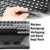 Ringgummimatte Gummimatte Gummiringmatte 60x90cm 14mm mit Umrandung
