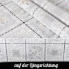 Tischdecke abwaschbar Lace Vinyl Häkel Spitze Optik Lace Bunt