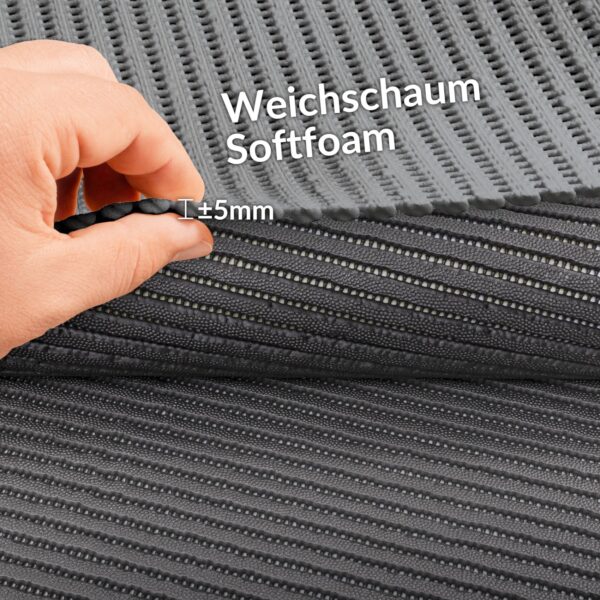 Weichschaummatte Meterware Badematte Badläufer Weichschaum zuschneidbar 65&130cm Uni Einfarbig