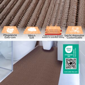 Weichschaummatte Meterware Badematte Badläufer Weichschaum zuschneidbar 65&130cm Uni Einfarbig