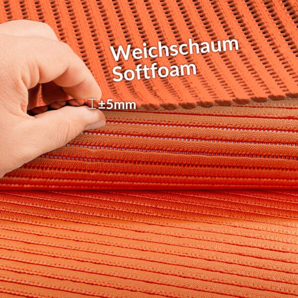 Weichschaummatte Meterware Badematte Badläufer Weichschaum zuschneidbar 65&130cm Uni Einfarbig