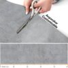 Küchenläufer Motivdruck Betonoptik 3D Küchenteppich Teppichläufer Läufer Küche rutschfest