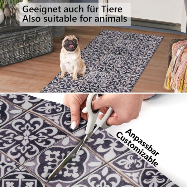 Küchenläufer Küchenteppich Läufer abwaschbar Motiv Fliesen Breite 65cm