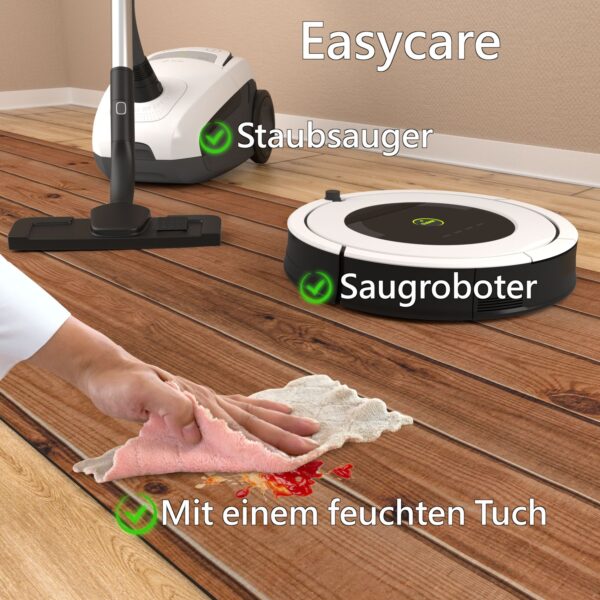 Küchenläufer Küchenteppich Läufer abwaschbar Holz Braun Breite 65cm