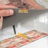 Küchenläufer Küchenteppich Läufer abwaschbar Motiv Holz Breite 65cm