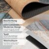 Küchenläufer Küchenteppich Läufer abwaschbar Holz Patchwork Breite 65cm
