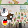 Tischdecke aus Stoff Textil Tischwäsche abwaschbar Tischtuch Baumwolle Polyester Cactus In-/Outdoor Tischdecke