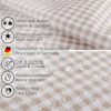 Tischdecke aus Stoff Textil Tischwäsche abwaschbar Tischtuch Baumwolle Polyester Vichy Gray In-/Outdoor Tischdecke