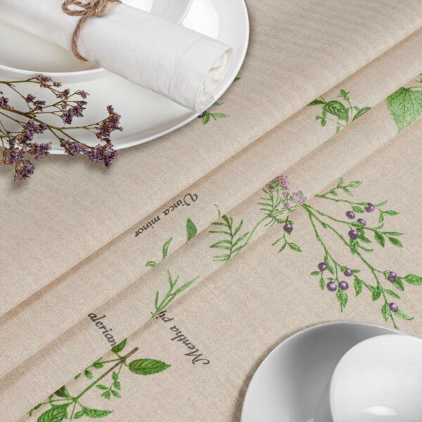 Tischdecke aus Stoff Textil Tischwäsche abwaschbar Tischtuch Baumwolle Polyester Aromatic Bio In-/Outdoor Tischdecke