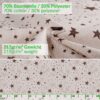 Weihnachtstischdecke Textil Tischdecke Tischwäsche abwaschbar Tischtuch Baumwolle Polyester Christmas Stars