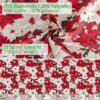 Weihnachtstischdecke Textil Tischdecke Tischwäsche abwaschbar Tischtuch Baumwolle Polyester Christmas Flower