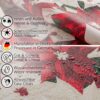 Weihnachtstischdecke Textil Tischdecke Tischwäsche abwaschbar Tischtuch Baumwolle Polyester Christmas Flower
