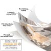 Wachstuchtischdecke Wachstuch Tischdecke abwaschbar Premium Prägung Gartentischdecke Coffee Cappuccino Breite 140cm