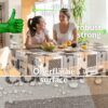 Wachstuchtischdecke Wachstuch Tischdecke abwaschbar Premium Prägung Gartentischdecke Coffee Cappuccino Breite 140cm