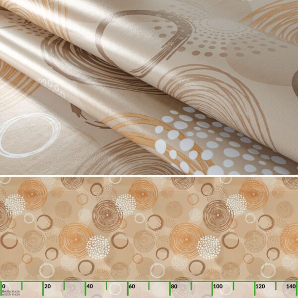 Wachstuchtischdecke Wachstuch Tischdecke abwaschbar Rechteck, rund, oval hochwertige Bedruckung Gartentischdecke LUX Nicole Breite 140cm