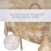 Wachstuchtischdecke Wachstuch Tischdecke abwaschbar Rechteck, rund, oval hochwertige Bedruckung Gartentischdecke LUX Nicole Breite 140cm