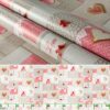 Wachstuchtischdecke Wachstuch Tischdecke abwaschbar rechteck, rund, oval hochwertige Bedruckung Gartentischdecke MIMOSA Patchwork Herz Rosa Grau Breite 140cm