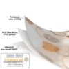 Wachstuchtischdecke Wachstuch Tischdecke abwaschbar rechteck, rund, oval hochwertige Bedruckung Gartentischdecke MIMOSA Kreise Beige Ornamente Breite 140cm