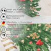 Weihnachtstischdecke Wachstuch Weihnachten Tischdecke abwaschbar Teddybär Tannenbaum