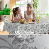 Wachstuch Tischdecke abwaschbar Meterware Wachstuchdecke Breite 140cm Silber