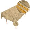 Wachstuch Tischdecke abwaschbar Meterware Wachstuchdecke Breite 140cm Gold