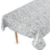 Wachstuch Tischdecke abwaschbar Meterware Wachstuchdecke Breite 140cm Silber